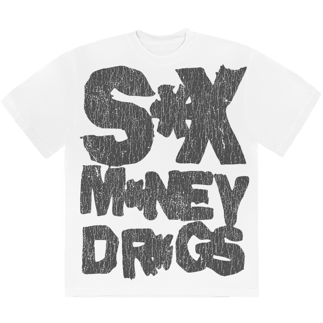 S*X M*NEY DR*GS TEXT TEE